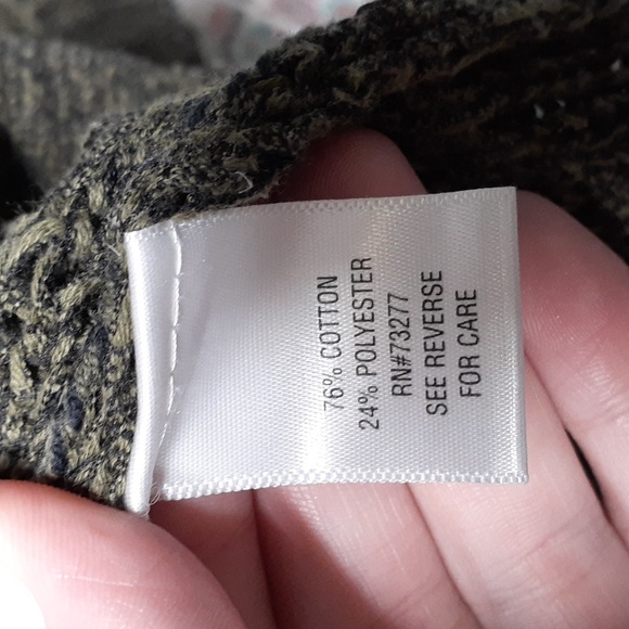 NWOT Apt 9 Olive Green Sweater, Size S - Picture 7 of 8